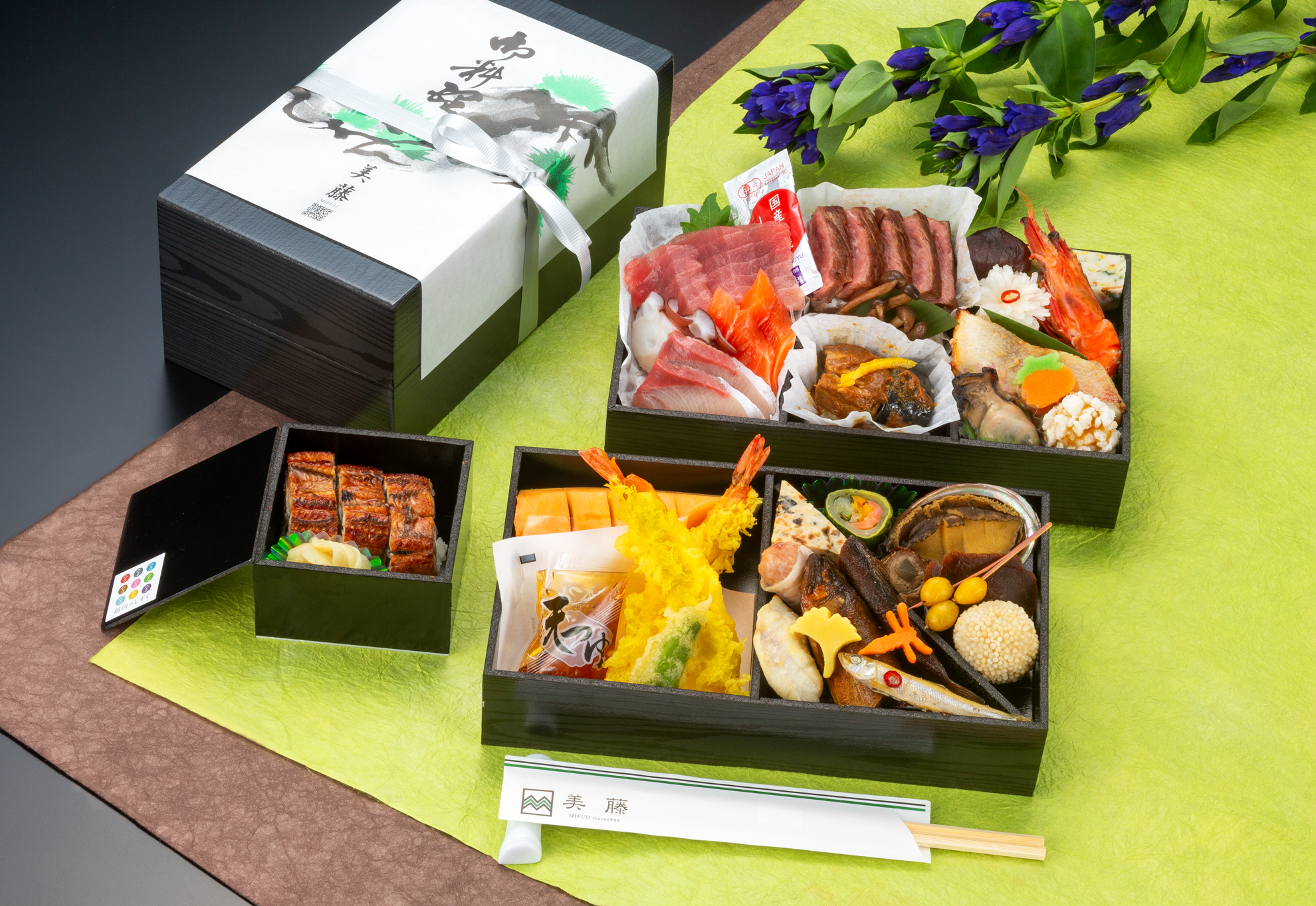季節の折箱膳